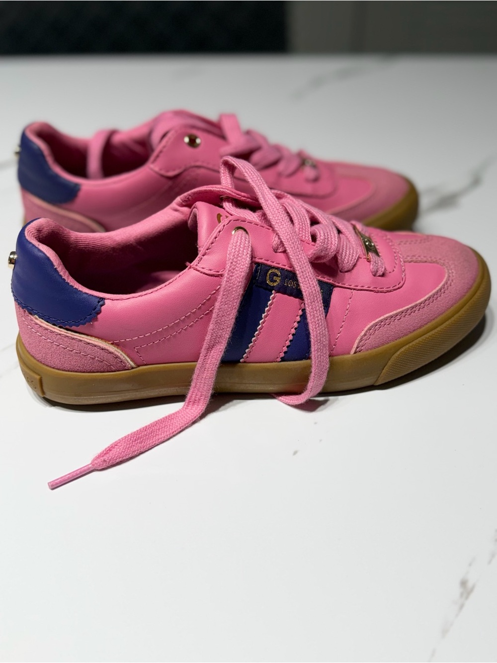 GBG Los Angeles Pink & Navy Girls' Sneakers